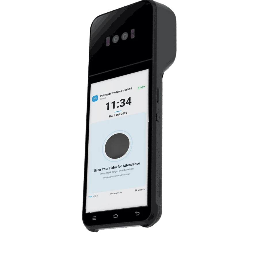 SID Z92P handheld running the smartid terminal app